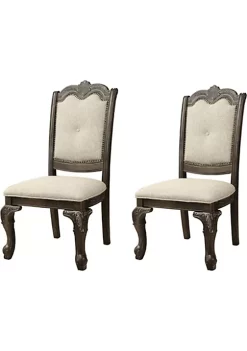 Crown Mark Alexandria Antique Set of 2 Dining Chairs -Cheap Golden Hill Studio Store Belk 1011