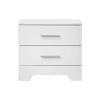 Crown Mark Lily Collection White Nightstand