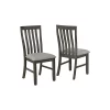 Crown Mark Julian Collection Grey Dining Chair