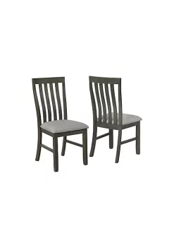 Crown Mark Julian Collection Grey Dining Chair