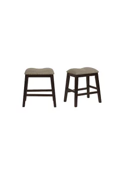 Crown Mark Dilan Collection Brown Counter Stool