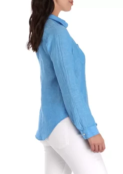 Lilly Pulitzer® Sea View Linen Button Down Top -Cheap Golden Hill Studio Store Belk 260