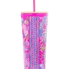 Lilly Pulitzer® Tumbler with Straw, Shell Me Something Good