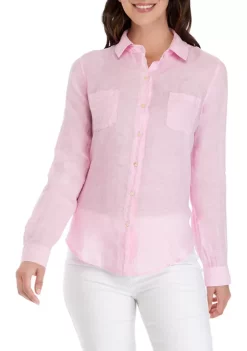 Lilly Pulitzer® Sea View Linen Button Down Top -Cheap Golden Hill Studio Store Belk 310