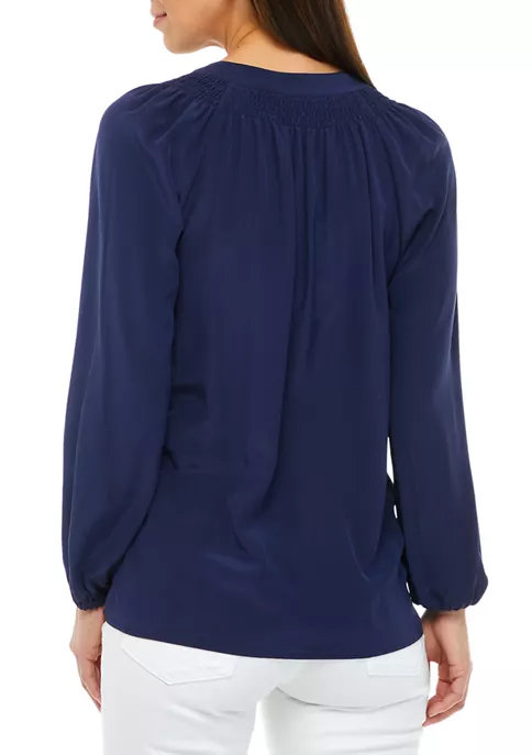 Lilly Pulitzer® Women's Blouson Sleeve Henley Top 4 Lilly Pulitzer® Women's Blouson Sleeve Henley Top - Image 2