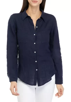 Lilly Pulitzer® Sea View Solid Button Down Shirt