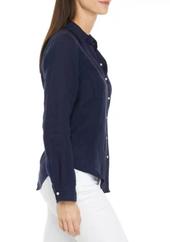 Lilly Pulitzer® Sea View Solid Button Down Shirt -Cheap Golden Hill Studio Store Belk 525