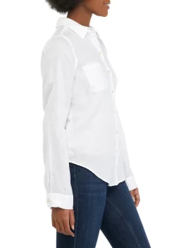 Lilly Pulitzer® Sea View Linen Button Down Top -Cheap Golden Hill Studio Store Belk 533