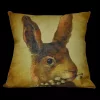 Golden Hill Studio 14" Brown and Beige Bunny Rabbit with Pussy Willow Throw Pillow -Cheap Golden Hill Studio Store Belk 536