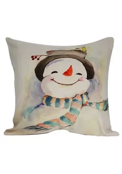 Golden Hill Studio 18” x 18” Snowman Throw Pillow With Insert