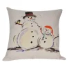 Golden Hill Studio 18" White and Orange Snow Couple Christmas Throw Pillow Cover -Cheap Golden Hill Studio Store Belk 563