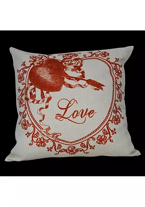 Golden Hill Studio Traditional Calligraphy “Love” Valentine’s Day Decorative Throw Pillow 14” 3 Golden Hill Studio Traditional Calligraphy “Love” Valentine’s Day Decorative Throw Pillow 14”