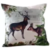Golden Hill Studio 18" Black and Green Buck with Farmhouse Background Throw Pillow -Cheap Golden Hill Studio Store Belk 589
