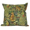 Golden Hill Studio 18" Green Antique Peacock and Rabbit Throw Pillow Cover -Cheap Golden Hill Studio Store Belk 634