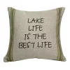 Golden Hill Studio 12" Tan and Green 'Lake Life is the Best Life' Throw Pillow 2 Golden Hill Studio 12" Tan and Green 'Lake Life is the Best Life' Throw Pillow -Cheap Golden Hill Studio Store Belk 648