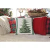 Golden Hill Studio 18" Vintage Pine Tree Throw Pillow w/insert