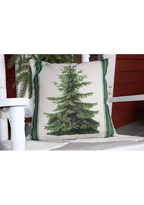 Golden Hill Studio 18" Vintage Pine Tree Throw Pillow w/insert 4 Golden Hill Studio 18" Vintage Pine Tree Throw Pillow w/insert - Image 2