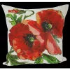 Golden Hill Studio 18" Vintage Poppy Pillow Cover