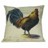 Golden Hill Studio 18" Ivory and Blue Tail Rooster Throw Pillow with Insert -Cheap Golden Hill Studio Store Belk 696