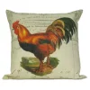 Golden Hill Studio 18" Brown and Green Rooster with Country Rustic Tail Throw Pillow Cover -Cheap Golden Hill Studio Store Belk 718