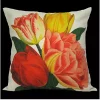 Golden Hill Studio 18" Red and Yellow Floral Square Throw Pillow Cover -Cheap Golden Hill Studio Store Belk 736