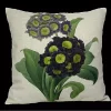 Golden Hill Studio 18" Purple and Black Square Primrose Floral Throw Pillow Cover -Cheap Golden Hill Studio Store Belk 740