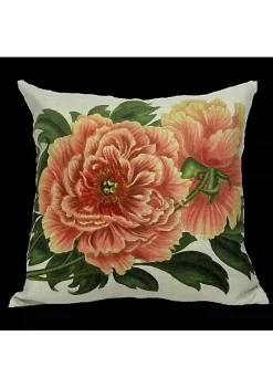Golden Hill Studio 18" Yellow and Orange Coral Peony Floral Throw Pillow Cover -Cheap Golden Hill Studio Store Belk 749