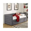 Crown Mark Hadley Collection Day Bed in Gray -Cheap Golden Hill Studio Store Belk 777