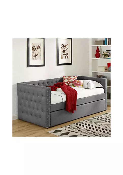 Crown Mark Hadley Collection Day Bed in Gray 3 Crown Mark Hadley Collection Day Bed in Gray