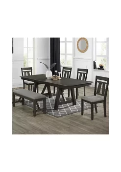 Crown Mark Destin 5PC Dining Set - Table + 4 Chairs