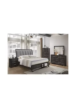Crown Mark Avery Bedroom Set - Bed, Dresser & Mirror