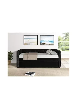 Crown Mark Hadley Collection Day Bed in Black -Cheap Golden Hill Studio Store Belk 878