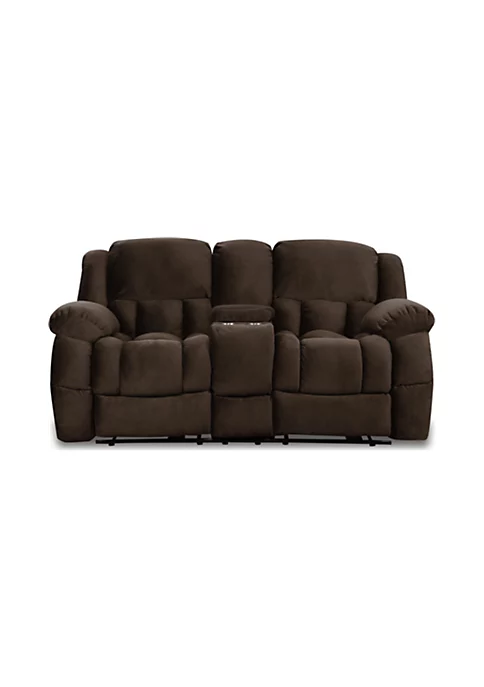 Crown Mark Cloud Mocha Reclining Loveseat 3 Crown Mark Cloud Mocha Reclining Loveseat