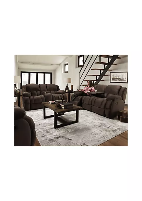 Crown Mark Cloud Mocha Reclining Loveseat 4 Crown Mark Cloud Mocha Reclining Loveseat - Image 2